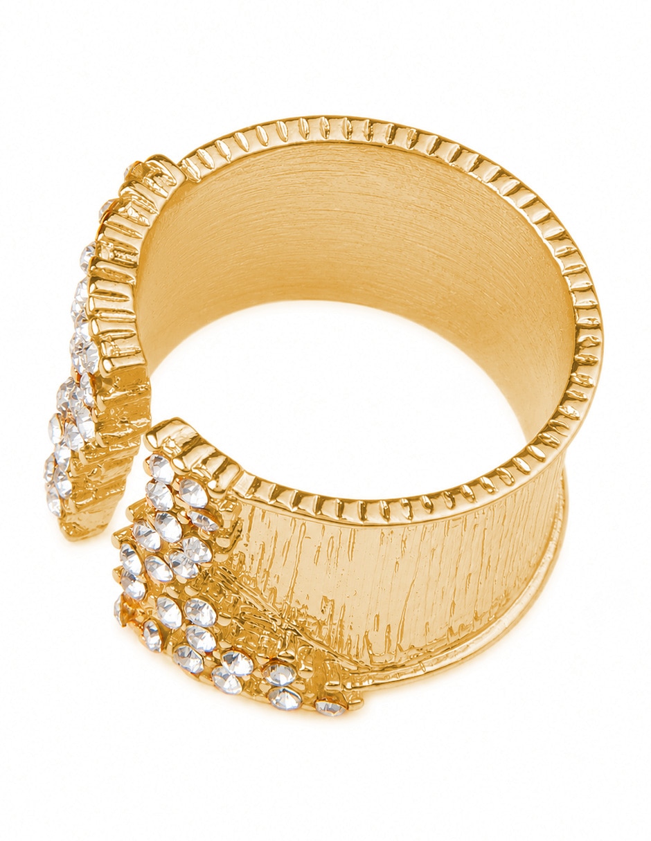 Anillo Aurelia de zirconia baño de oro 7