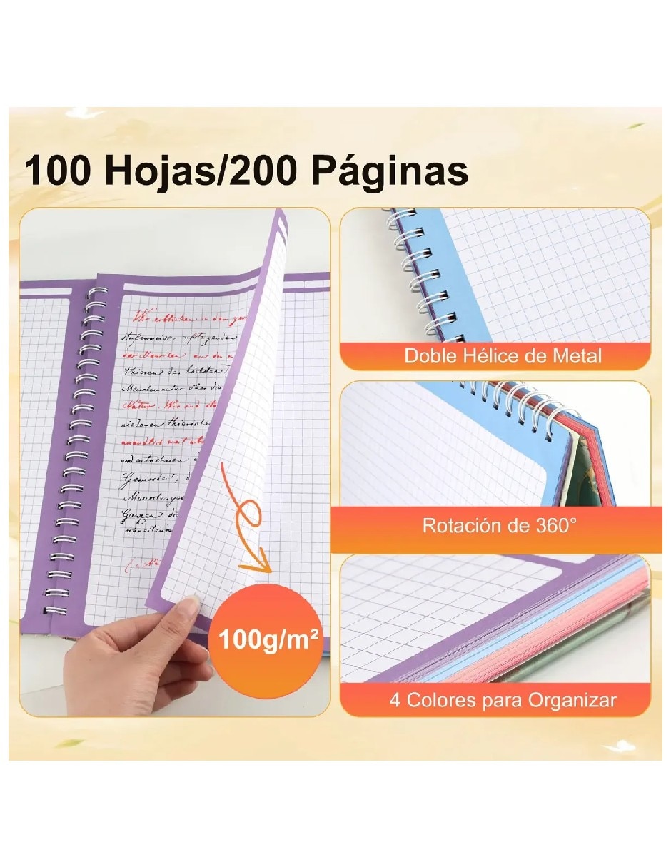 Set libreta Genérica cuadro grande