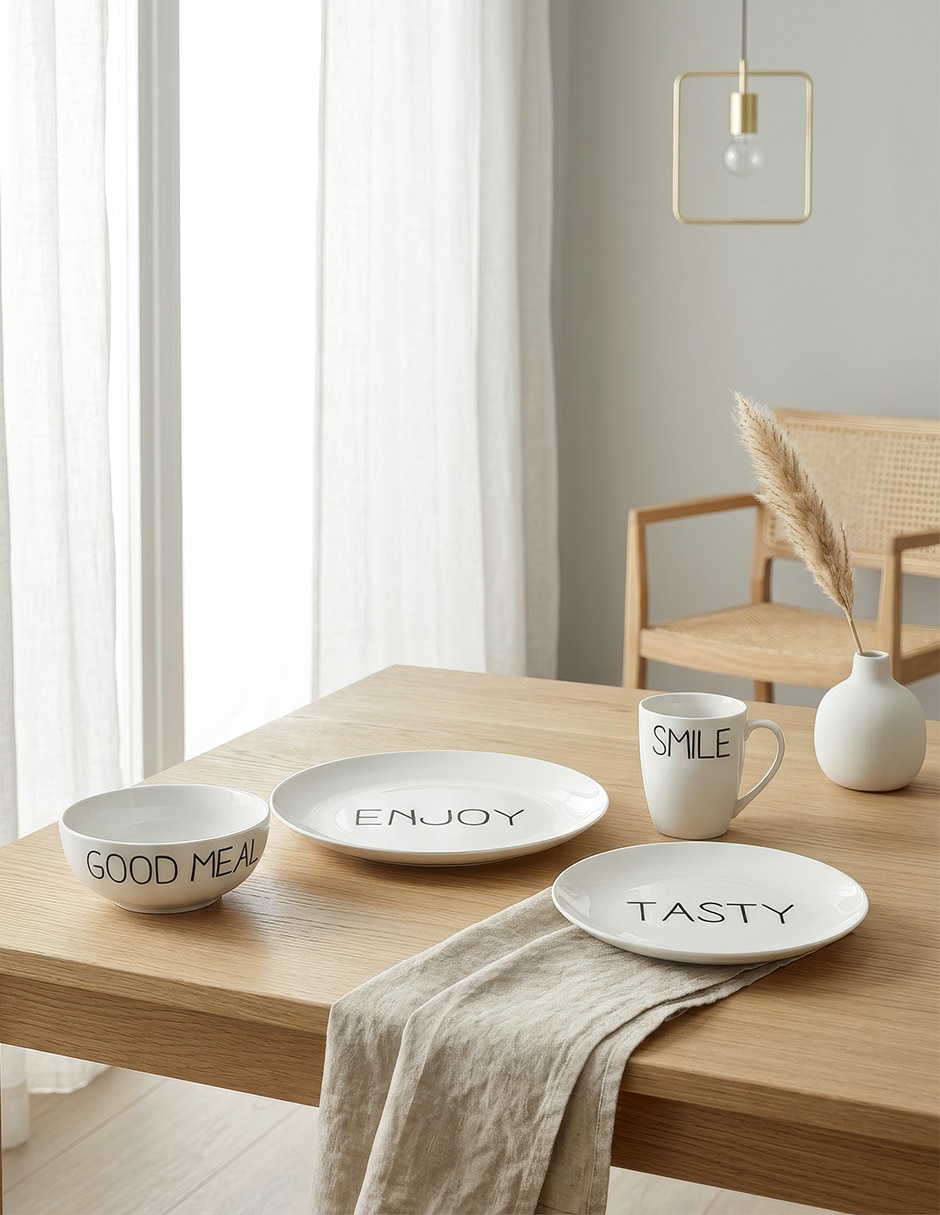 Vajilla cerrada Testy de porcelana para 4 personas 2