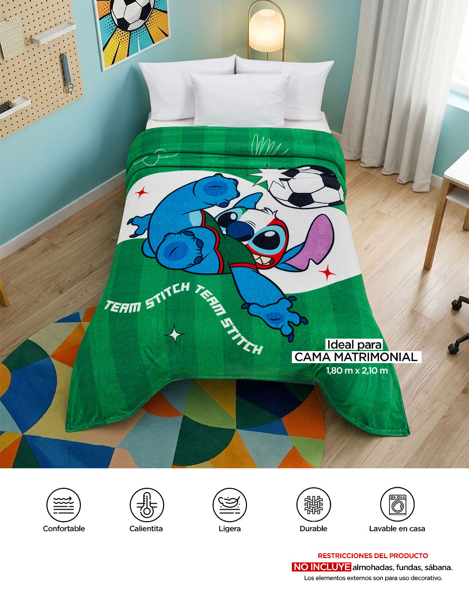 Cobertor Stitch Providencia Serenity soccer