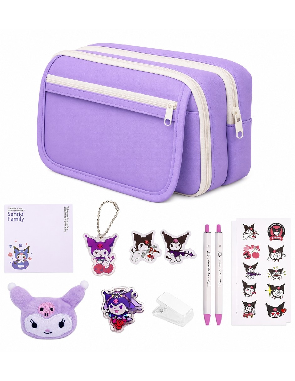 Lapicera Kuromi, Hello Kitty, My Melody y Cinnamoroll para niña