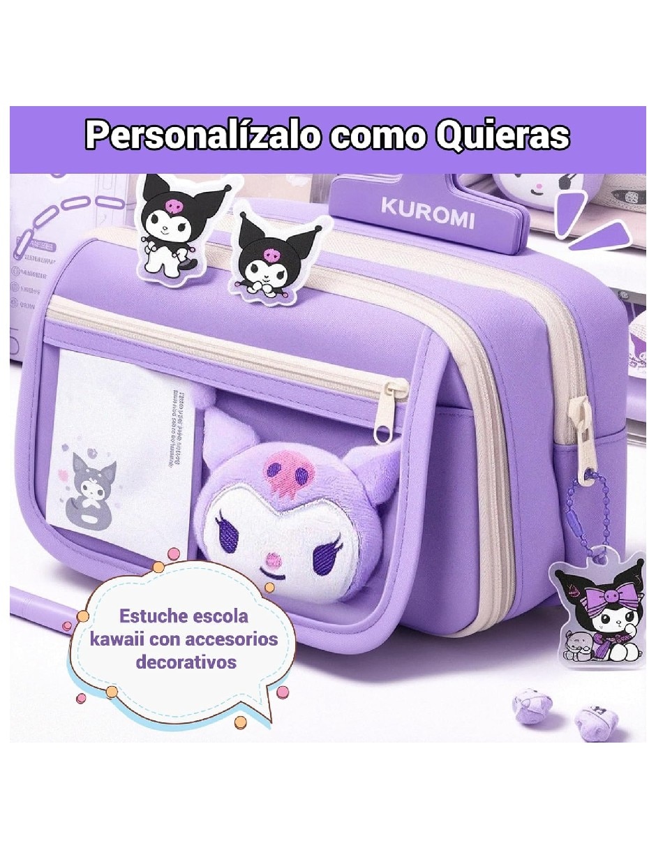 Lapicera Genérica Kuromi, Hello Kitty, My Melody y Cinnamoroll para niña