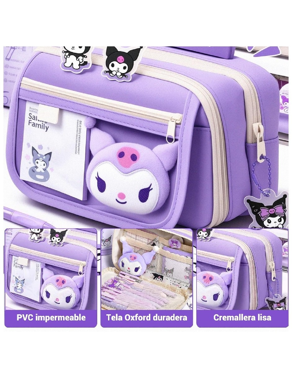 Lapicera Genérica Kuromi, Hello Kitty, My Melody y Cinnamoroll para niña