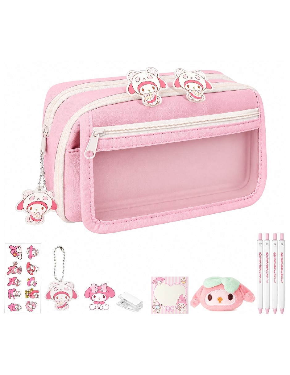 Lapicera Genérica Kuromi, Hello Kitty, My Melody y Cinnamoroll para niña