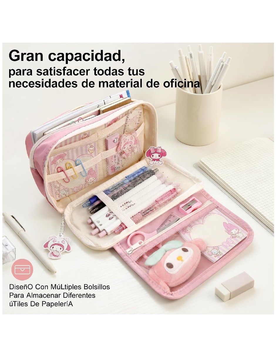 Lapicera Genérica Kuromi, Hello Kitty, My Melody y Cinnamoroll para niña