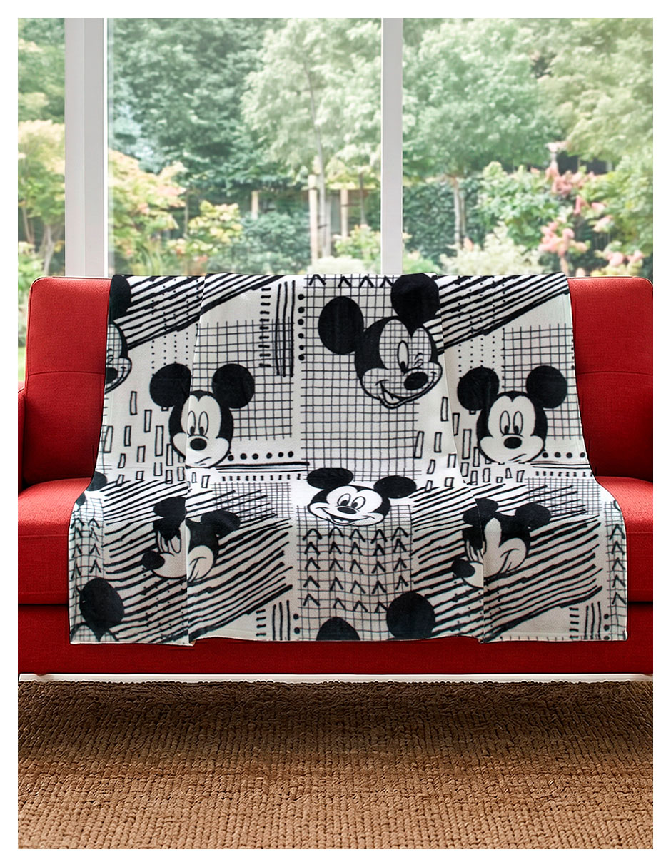 Frazada clásica de tejido microfibra Mickey Mouse 4