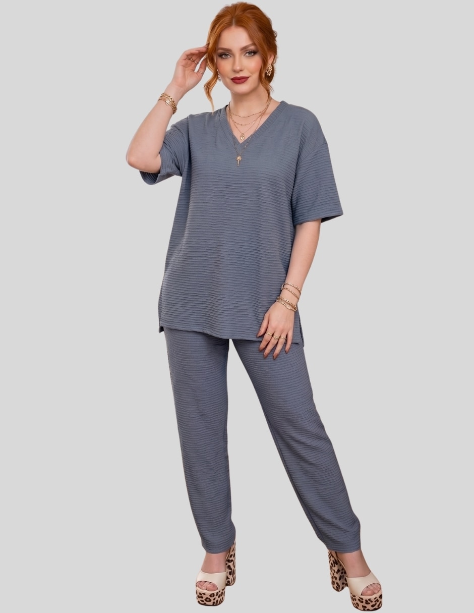 Conjunto casual malabis para mujer