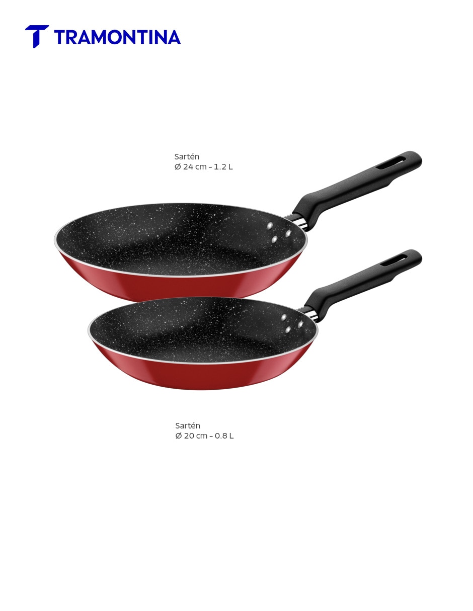Set de sartenes de aluminio 2 piezas 5