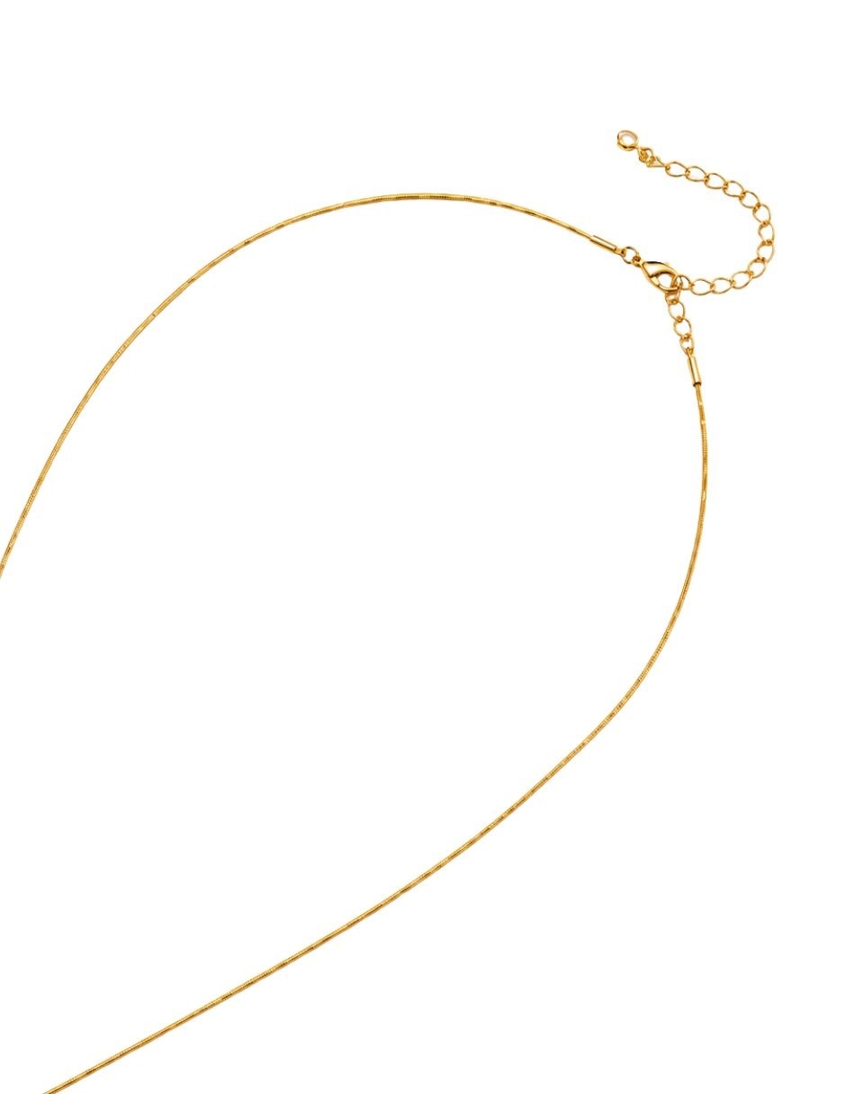 Collar con dije de letra I Burbuja 7