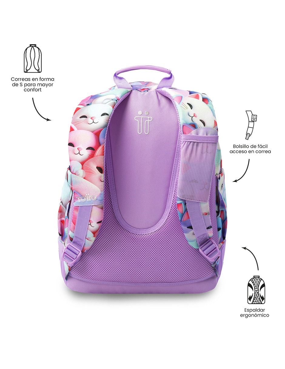 Mochila escolar Rayol impermeable para niña 5
