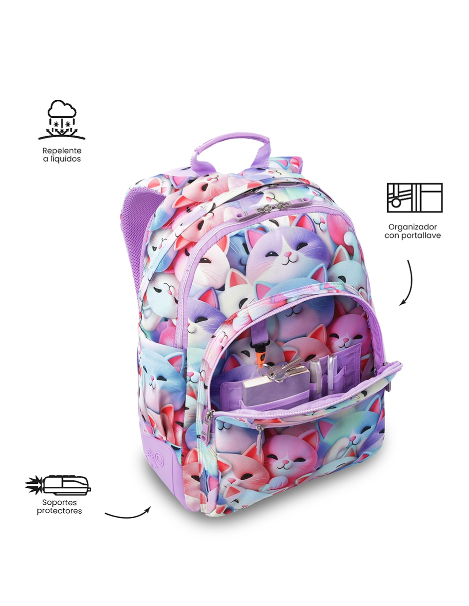 Mochila escolar Rayol impermeable para niña 6