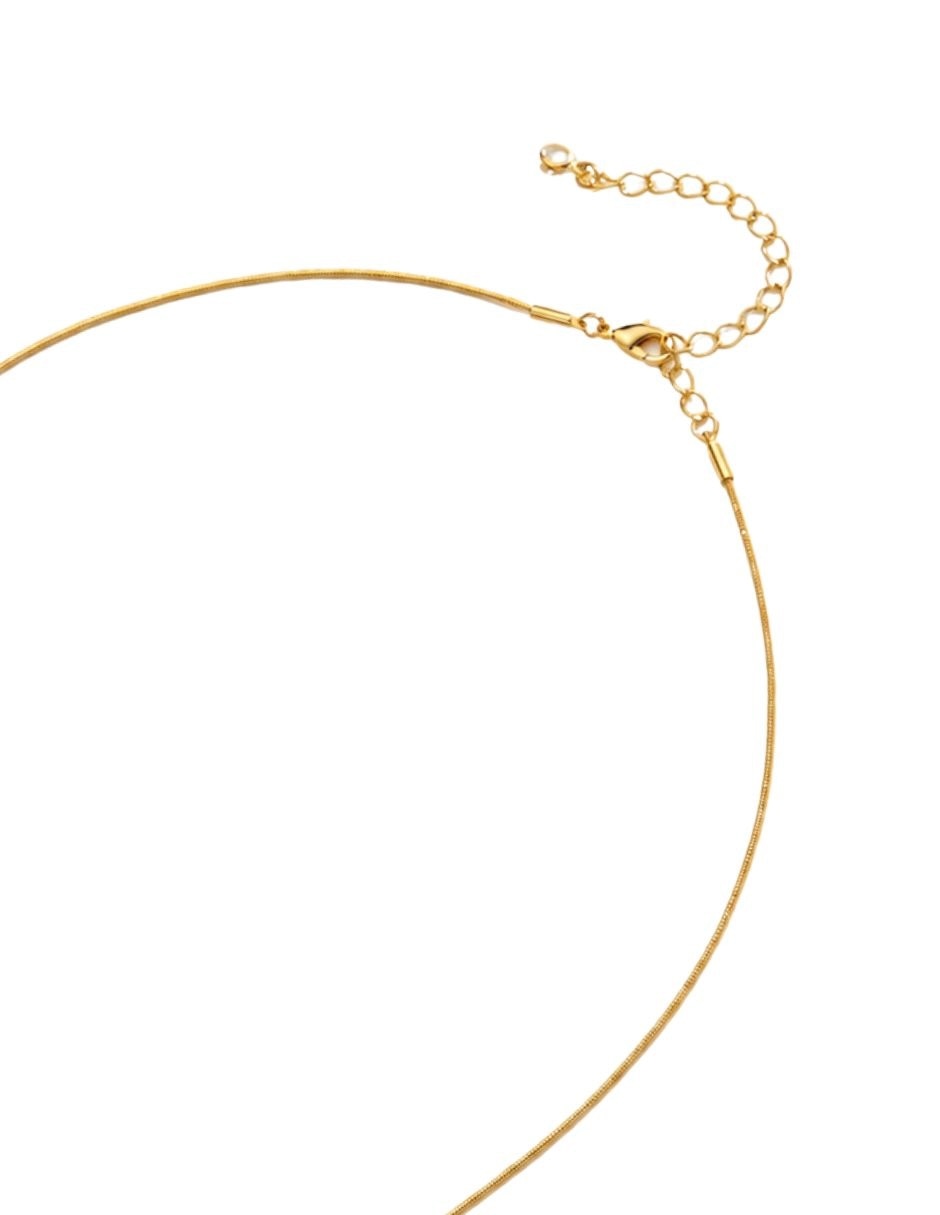 Collar con dije de letra a burbuja 7