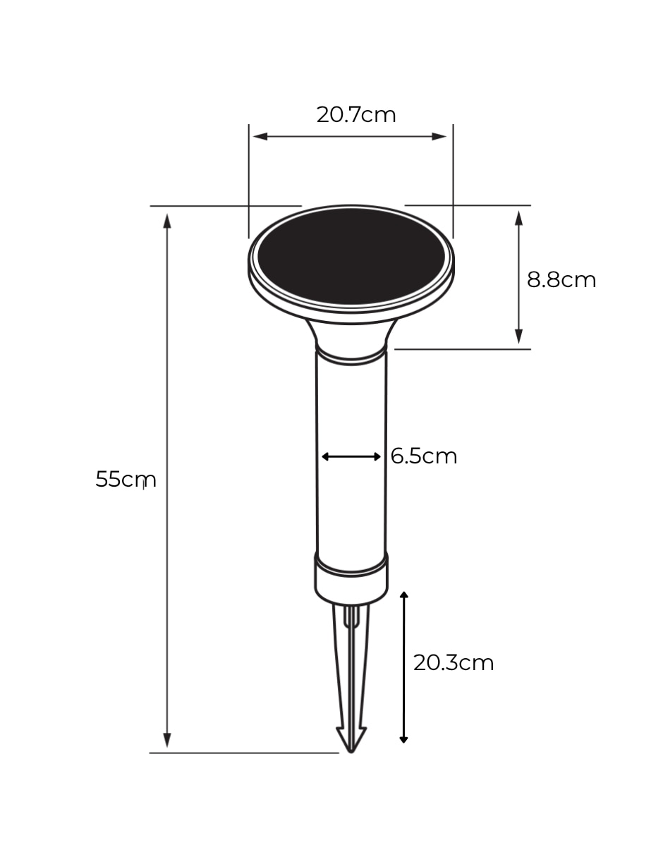 Lámpara solar Led Tilda 7