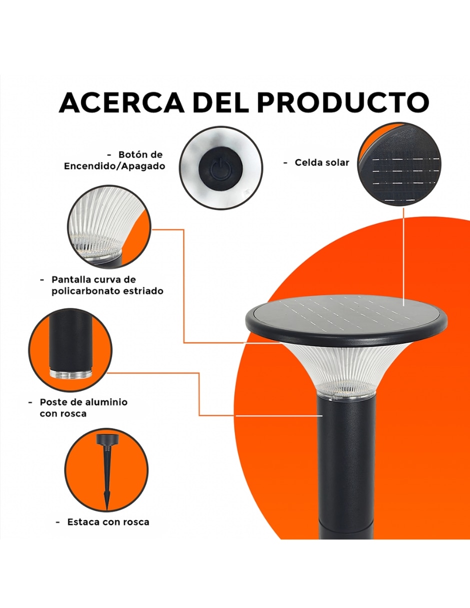 Lámpara solar Led Tilda 6