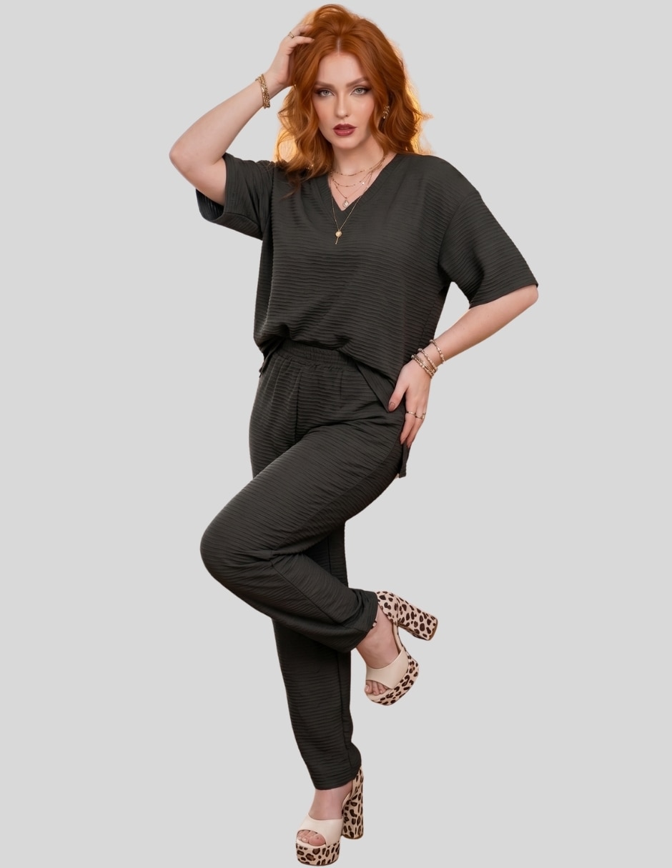 Conjunto casual malabis para mujer