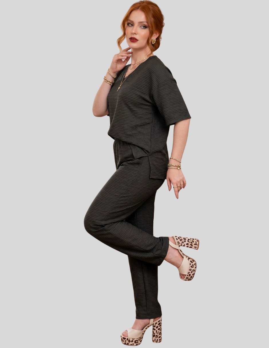 Conjunto casual malabis para mujer