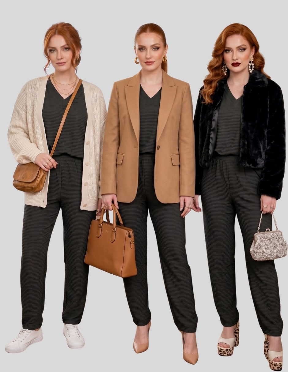 Conjunto casual malabis para mujer