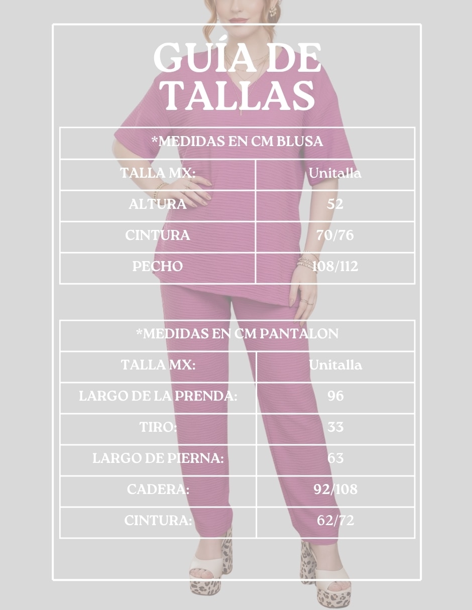 Conjunto casual malabis para mujer