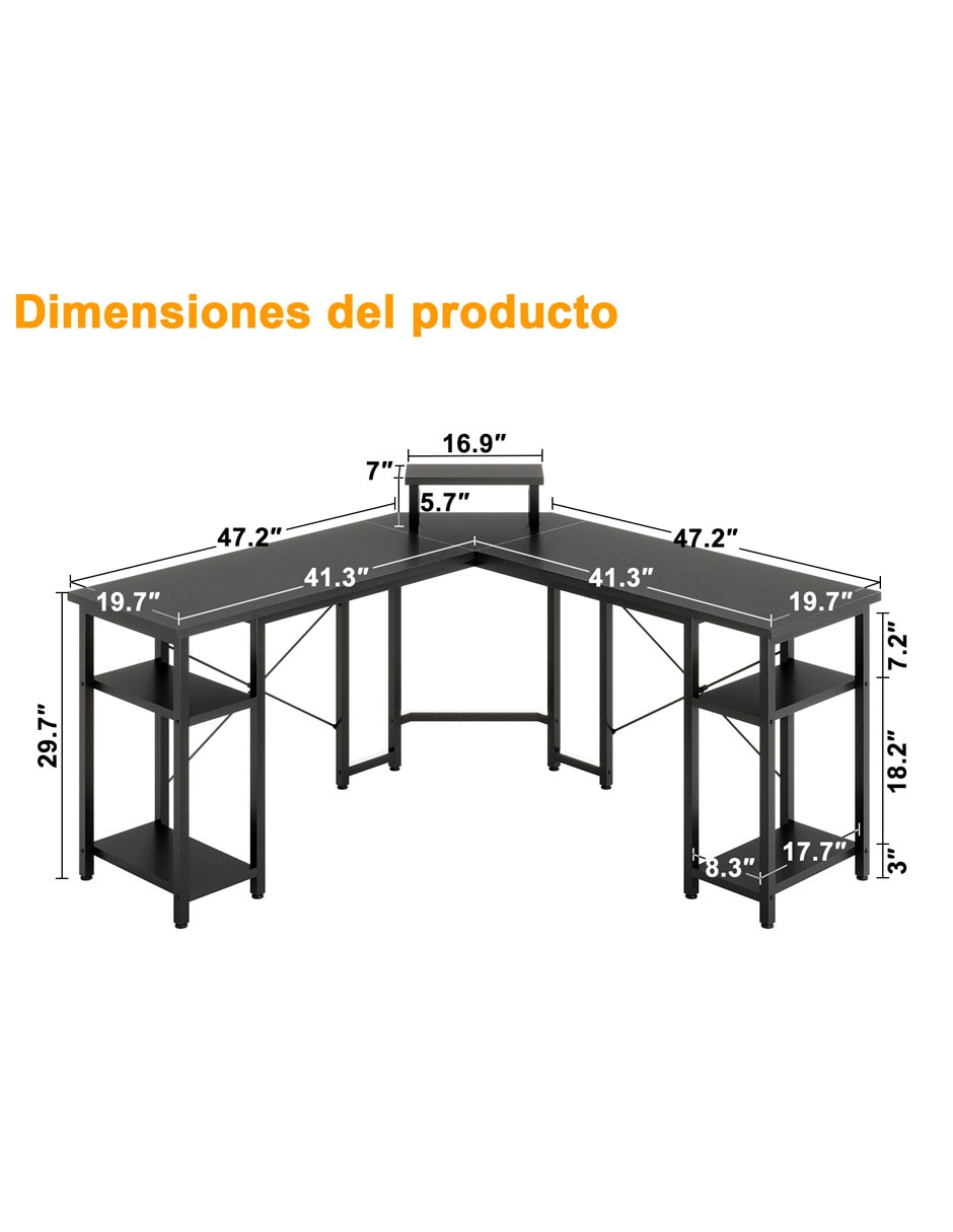 Escritorio armable Fabato de MDF