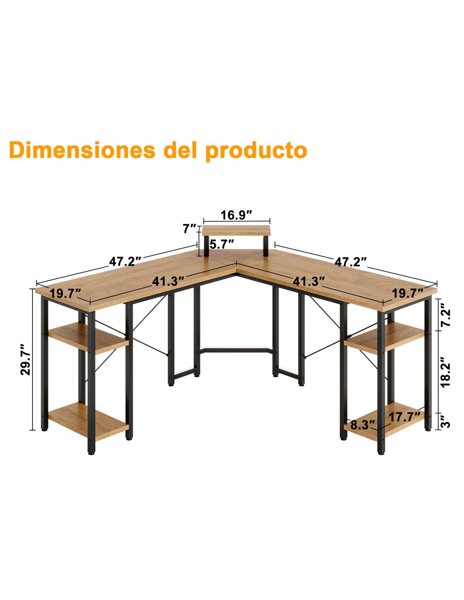 Escritorio armable de MDF 7