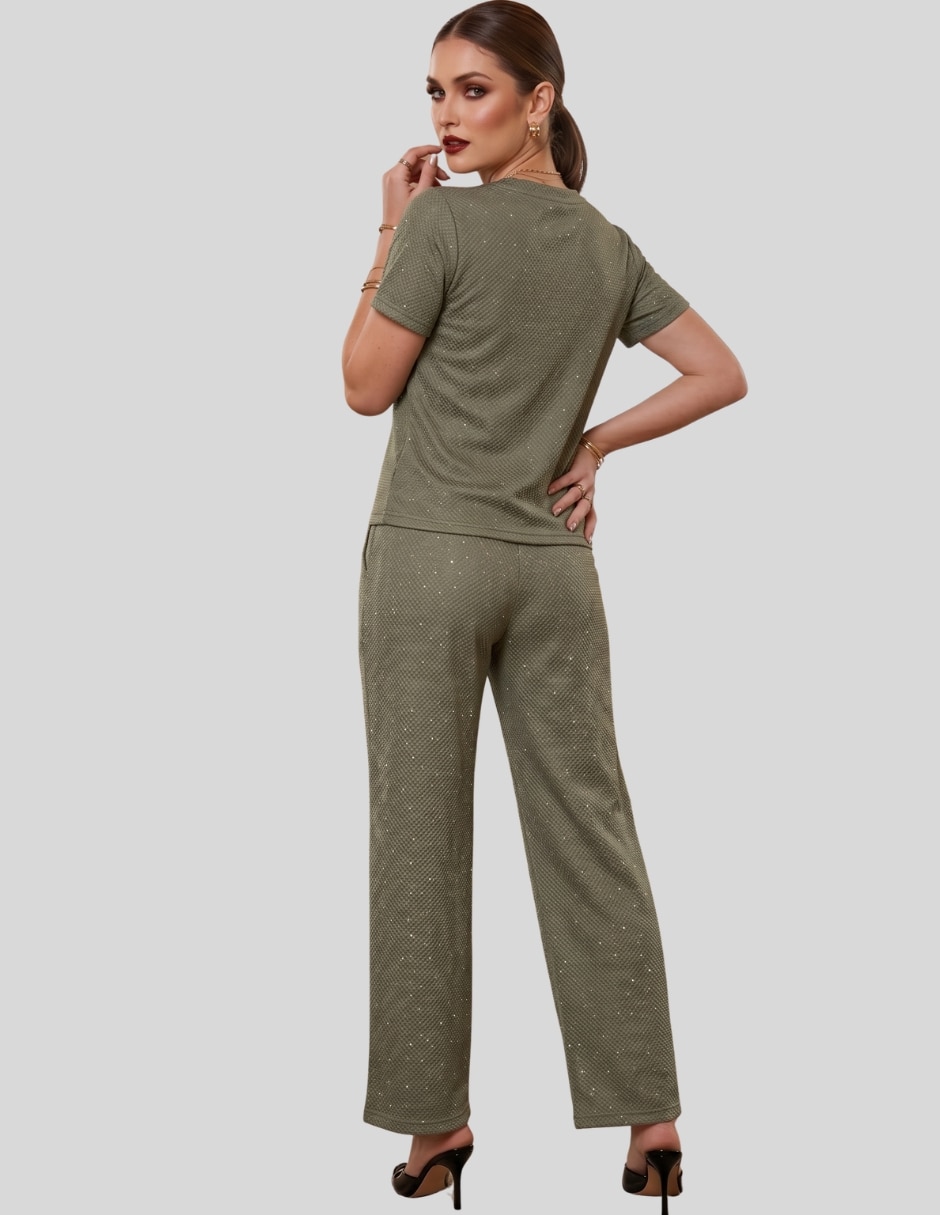Conjunto casual malabis para mujer