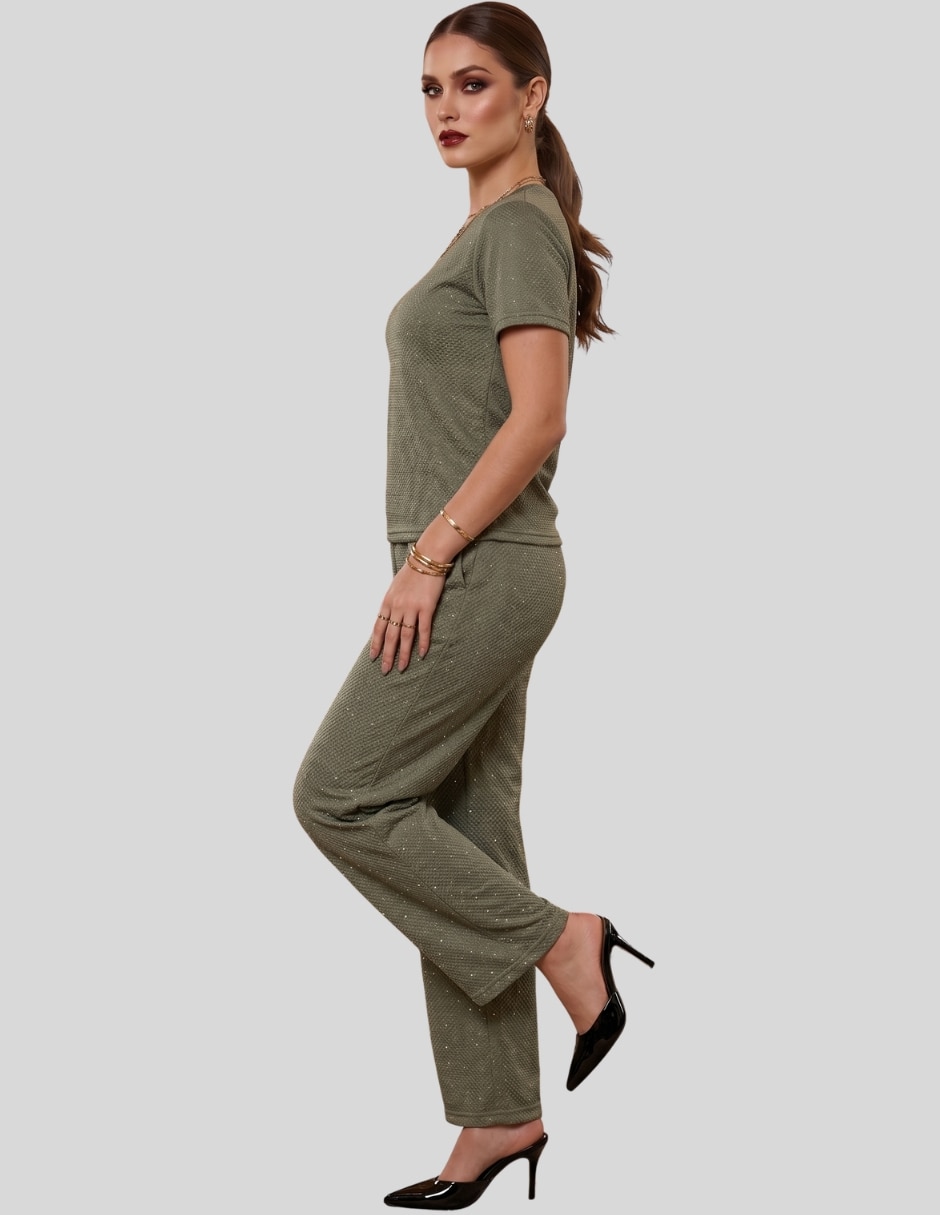 Conjunto casual malabis para mujer