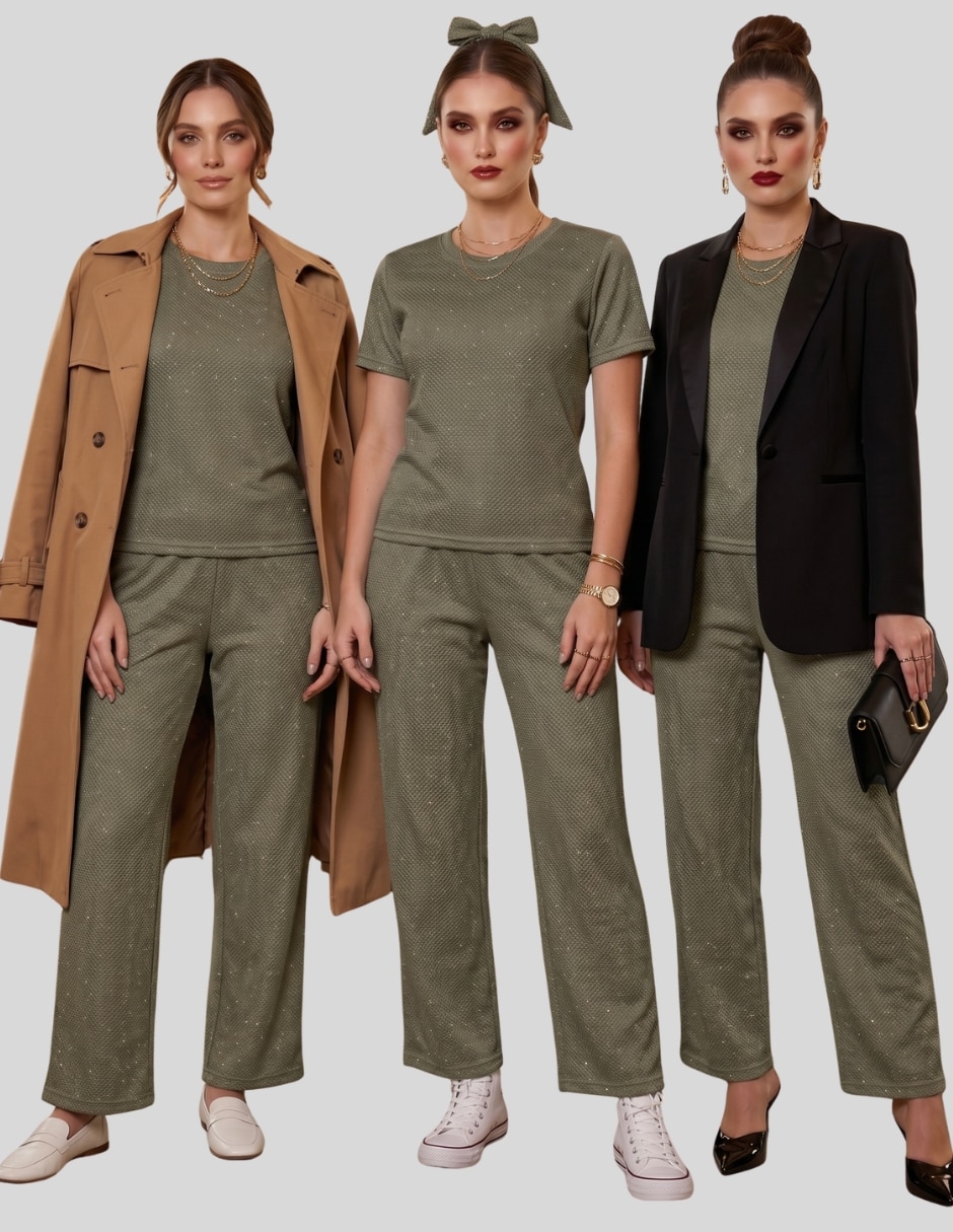 Conjunto casual malabis para mujer