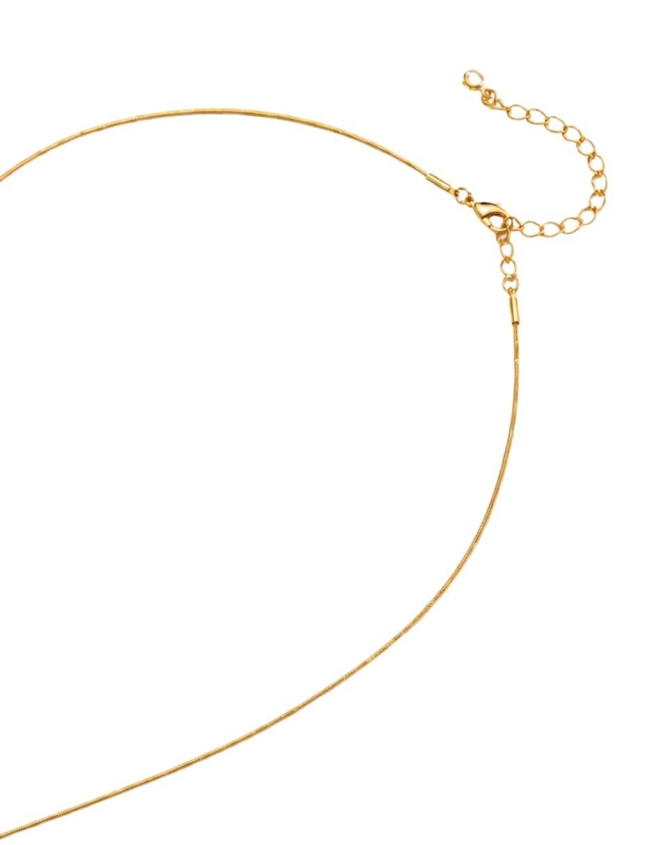 Collar con dije de letra F Burbuja 3