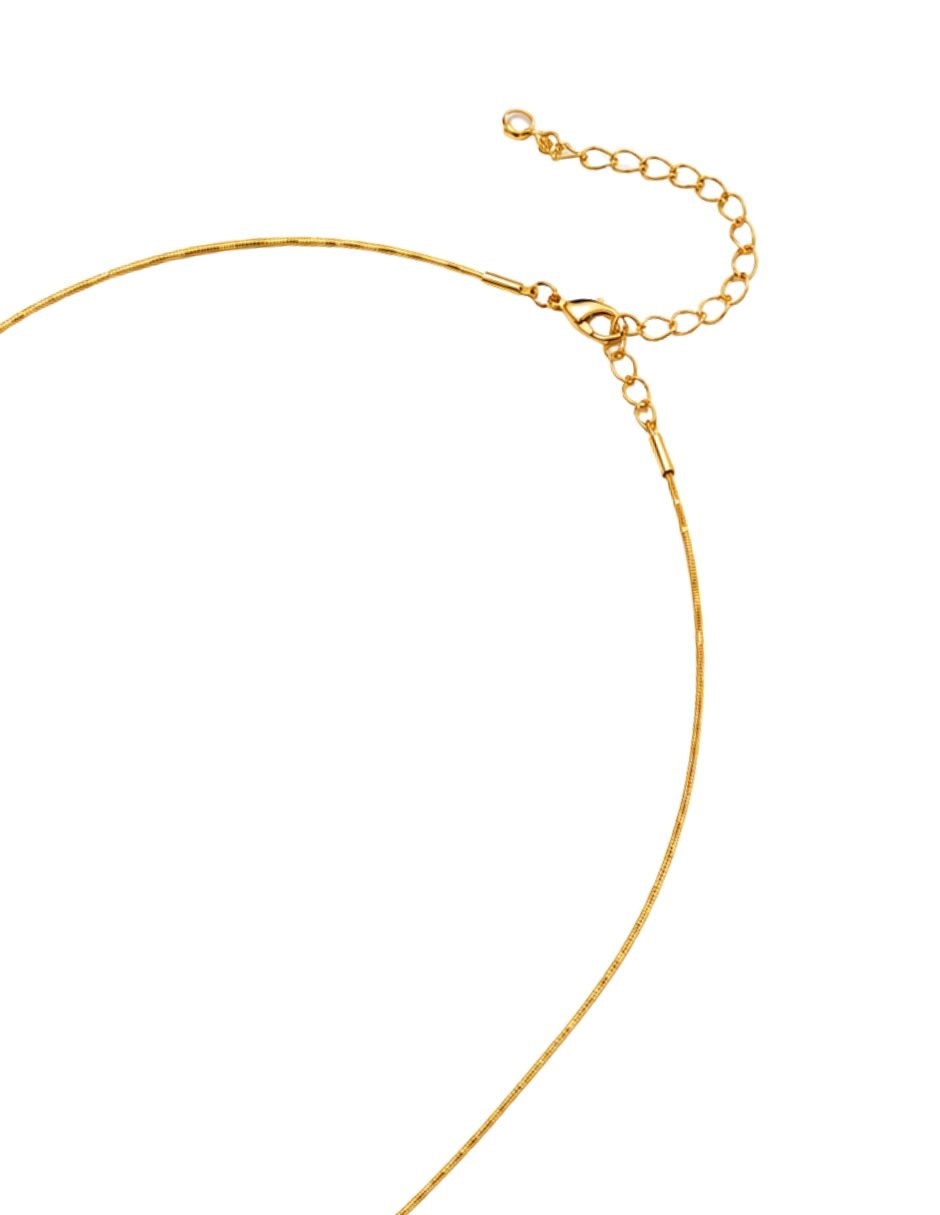 Collar con dije de letra J Burbuja 3