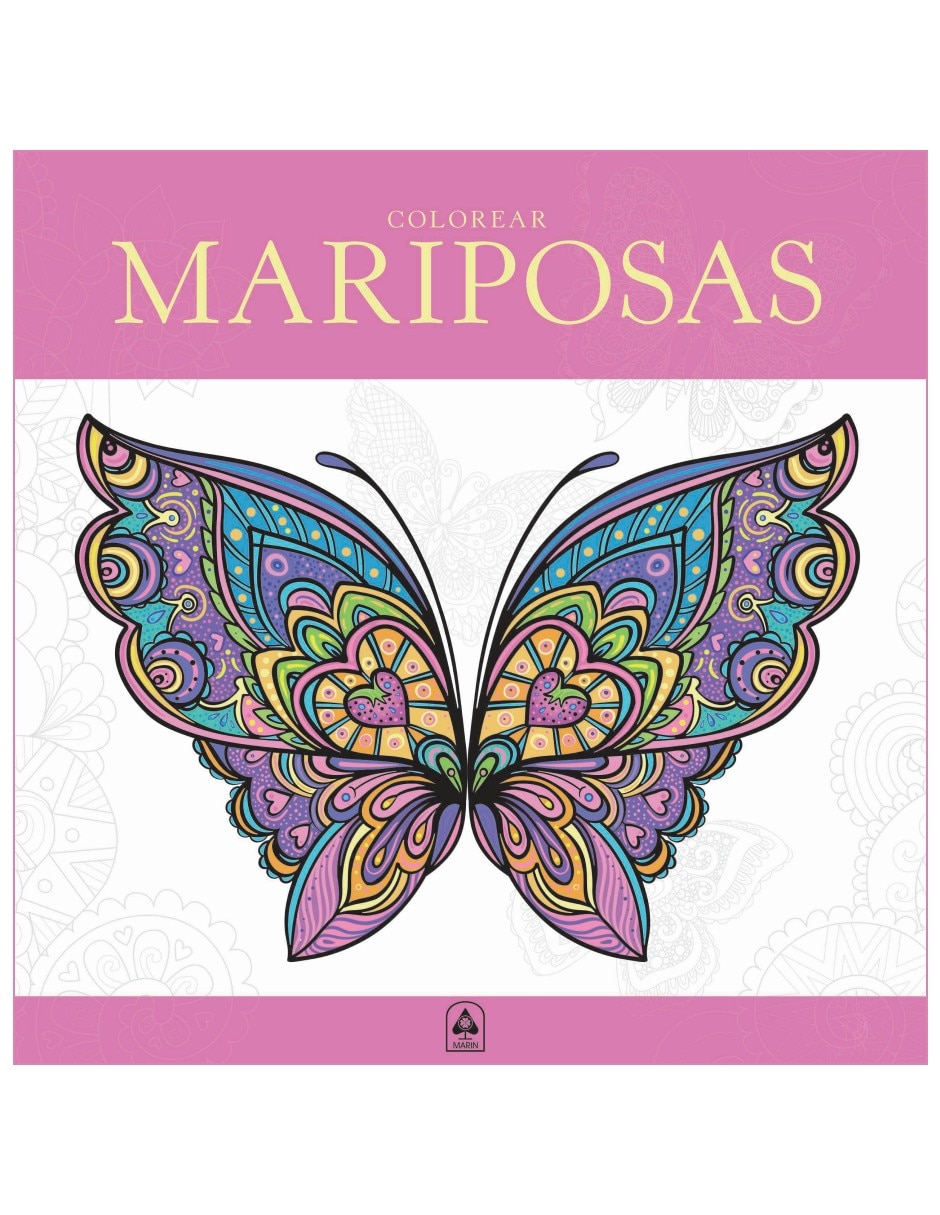 Libro colorear mariposas de varios autores