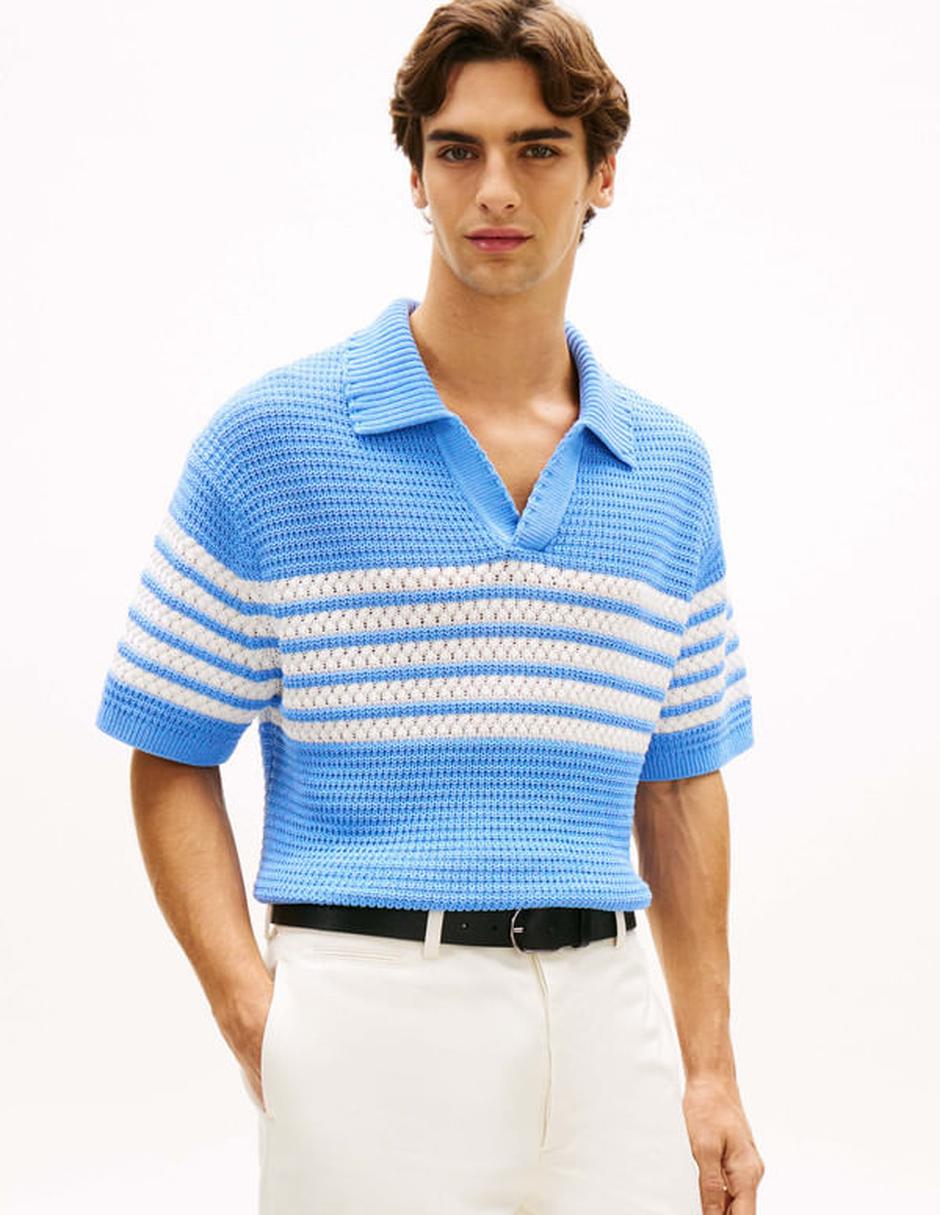 Suéter cuello v para hombre