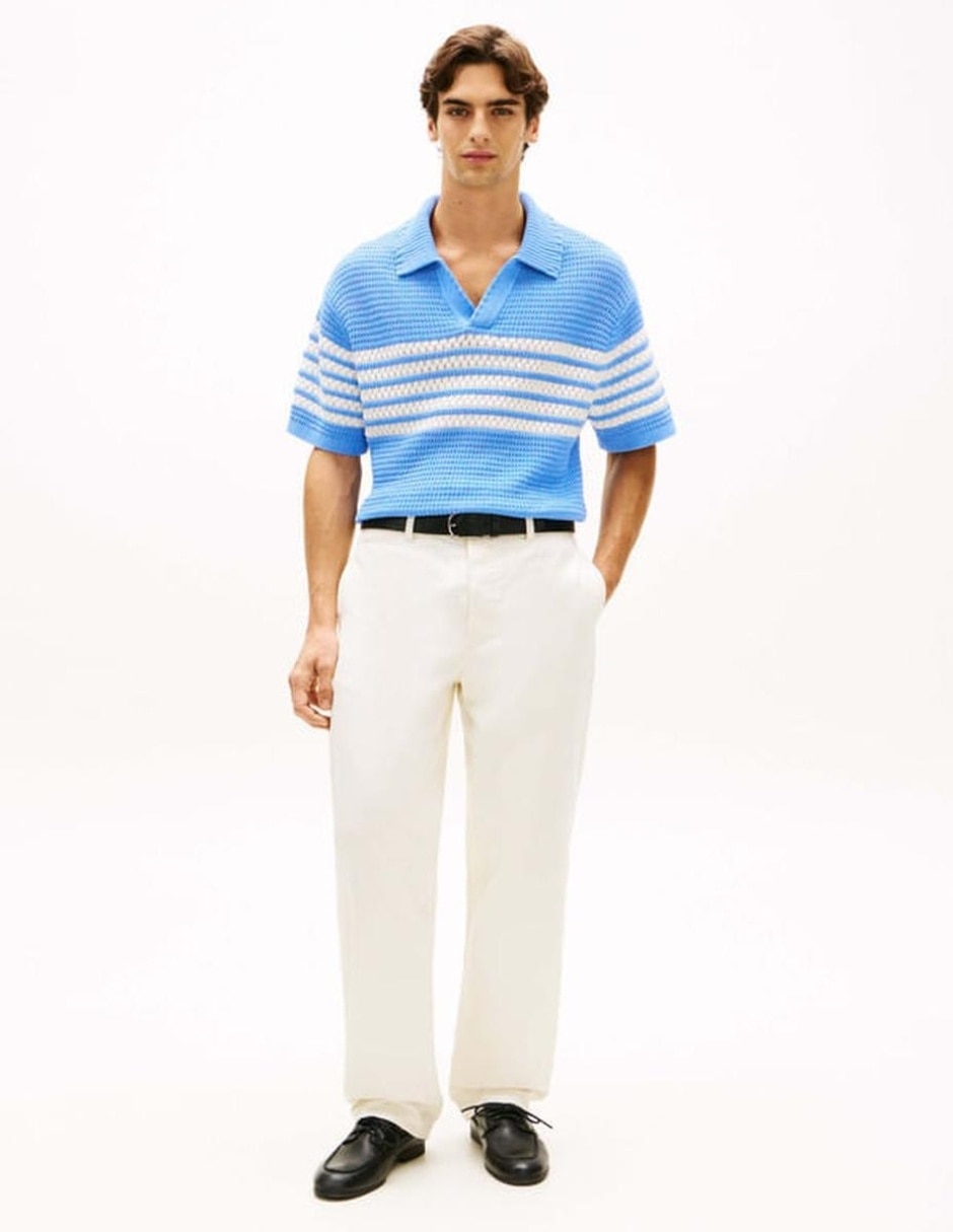 Suéter cuello v para hombre 3