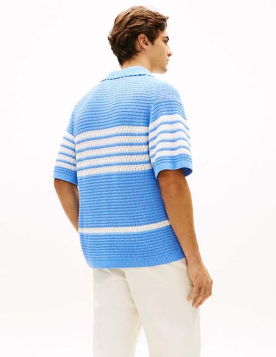 Suéter cuello v para hombre 4