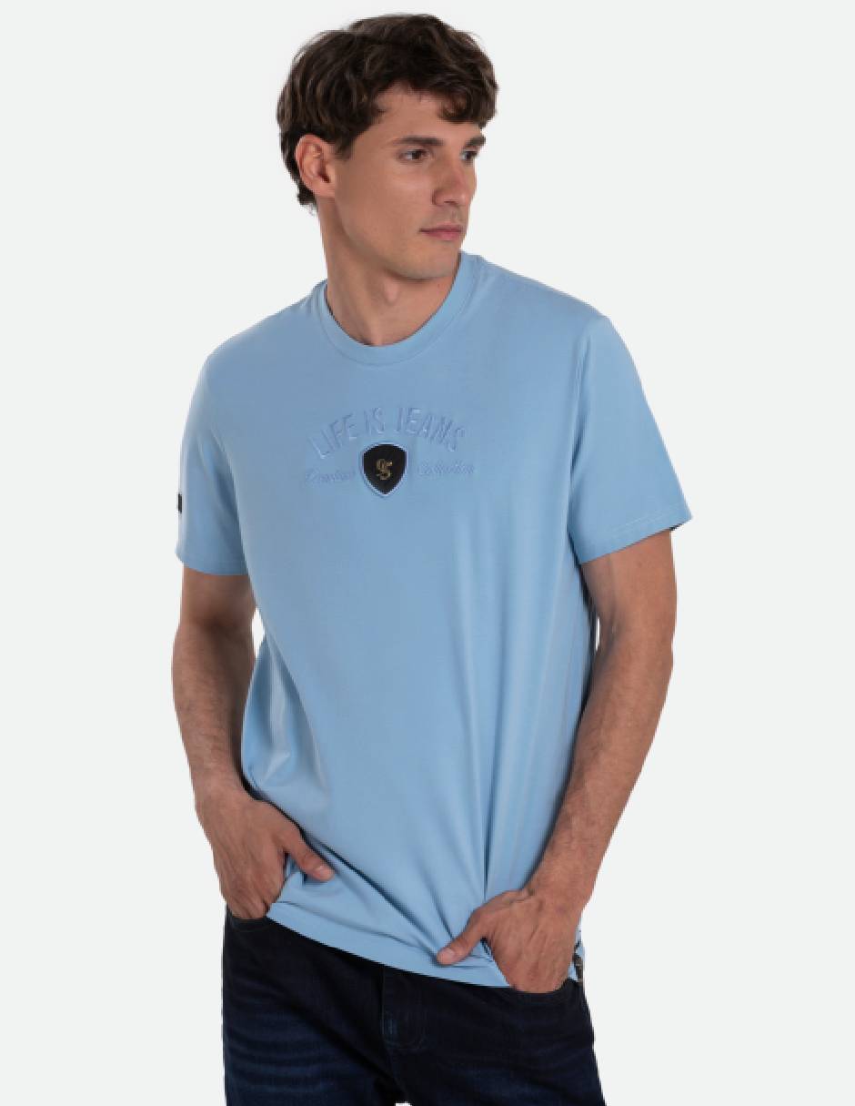 Playera cuello redondo para hombre
