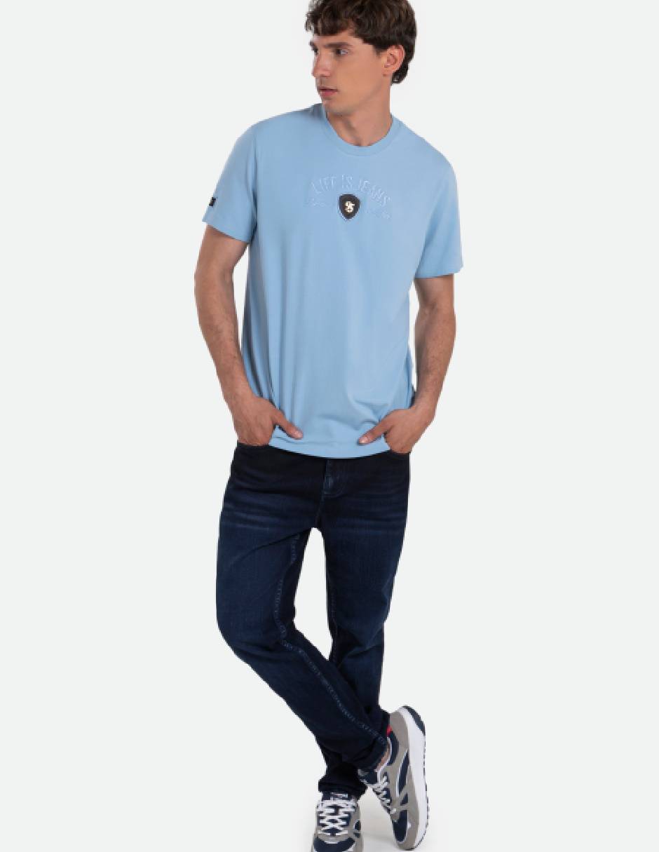 Playera cuello redondo para hombre 6