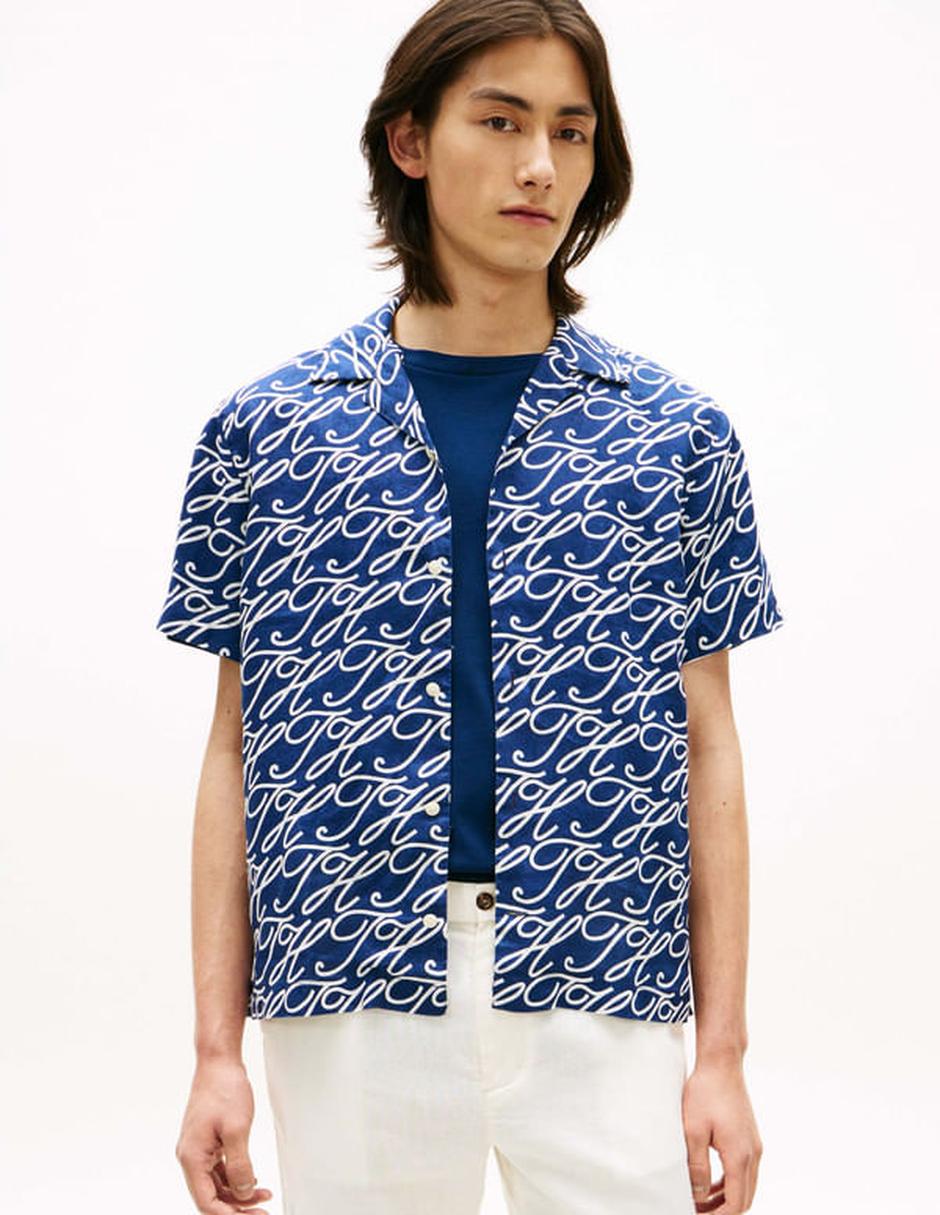 Camisa casual de lino manga corta para hombre Camisa casual de lino manga corta para hombre