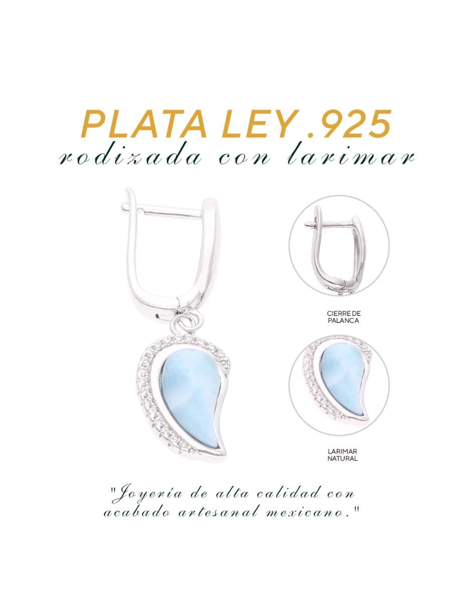 Set de aretes de plata p 925 con acabado brillante 4