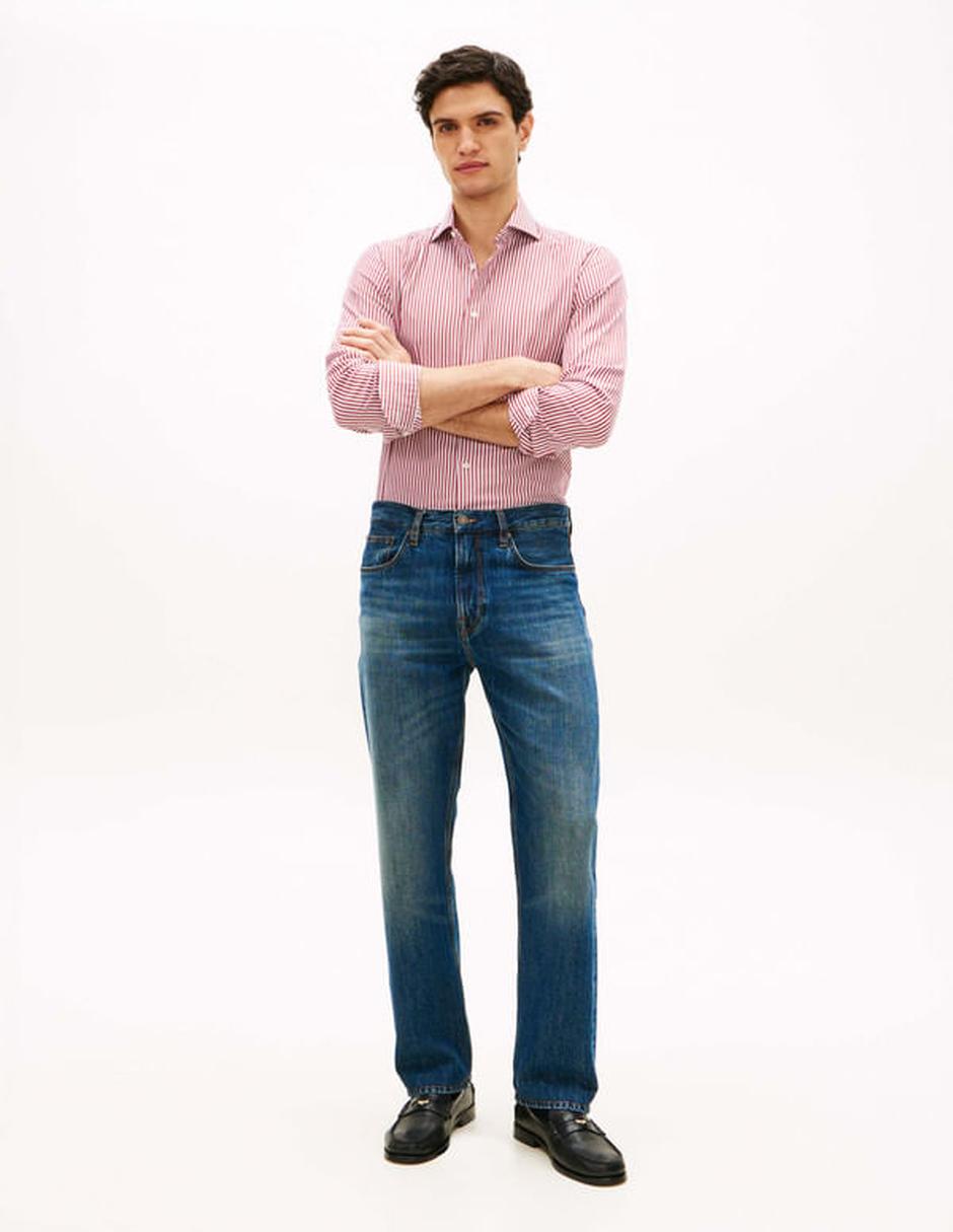 Pantalón casual regular de algodón para hombre 2