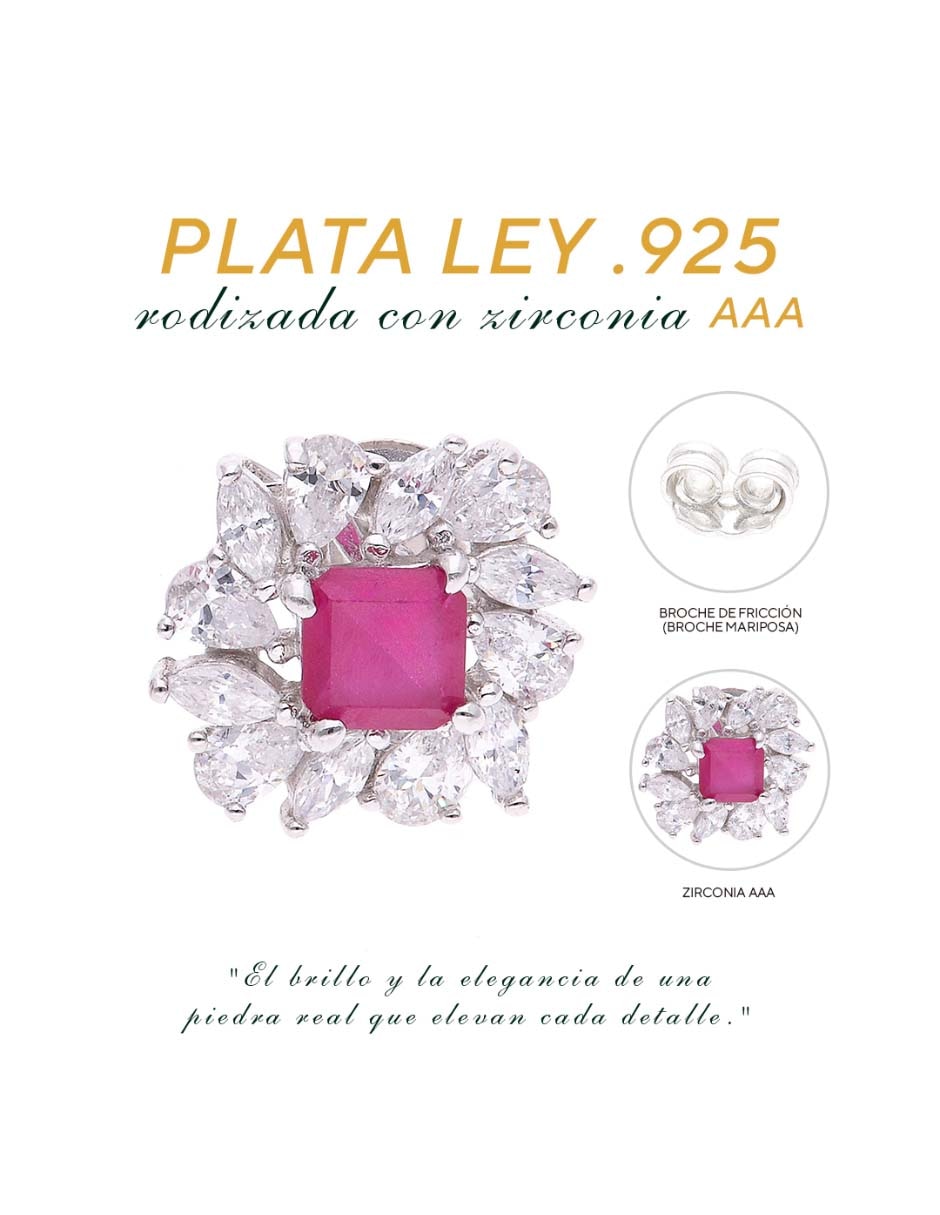 Aretes de plata P 925 con acabado brillante 3