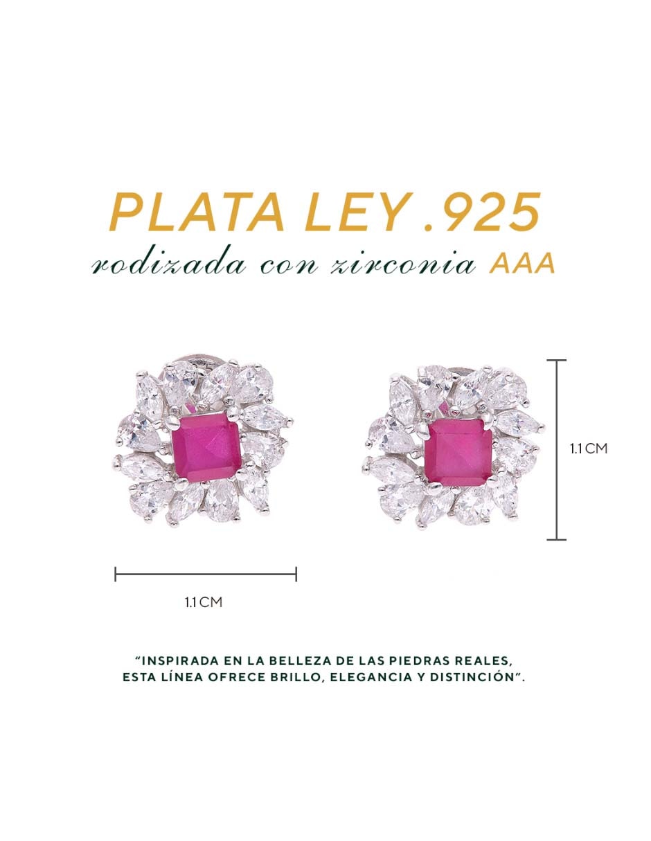 Aretes de plata P 925 con acabado brillante 6