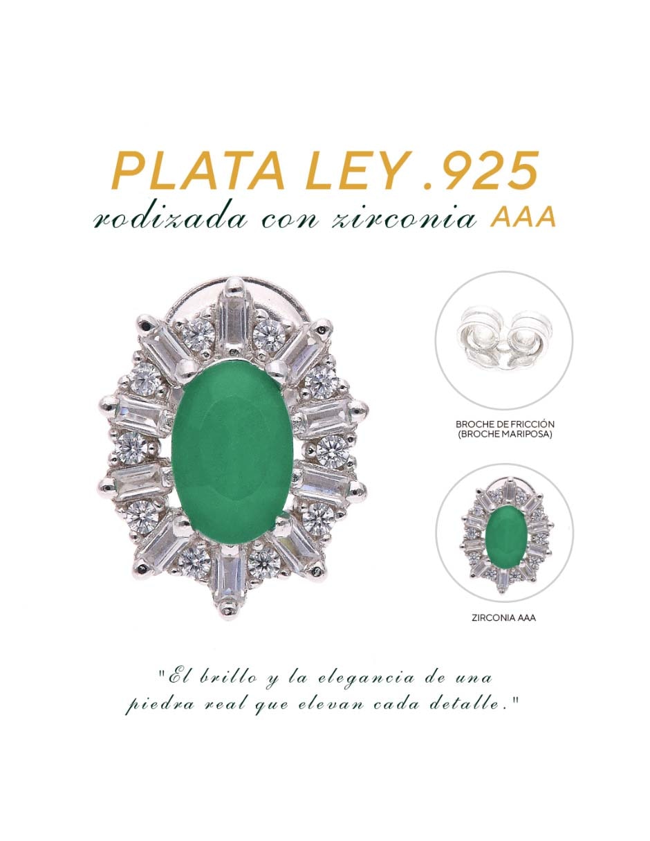 Aretes de plata P 925 con acabado brillante 3