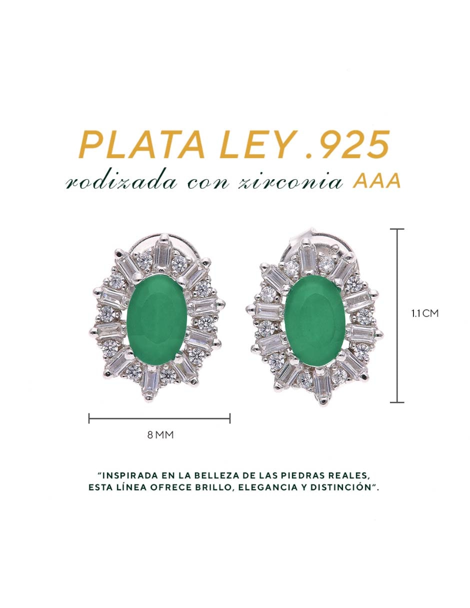 Aretes de plata P 925 con acabado brillante 6
