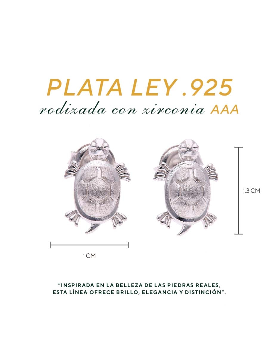 Set de aretes de plata p 925 con acabado brillante Set de aretes de plata p 925 con acabado brillante