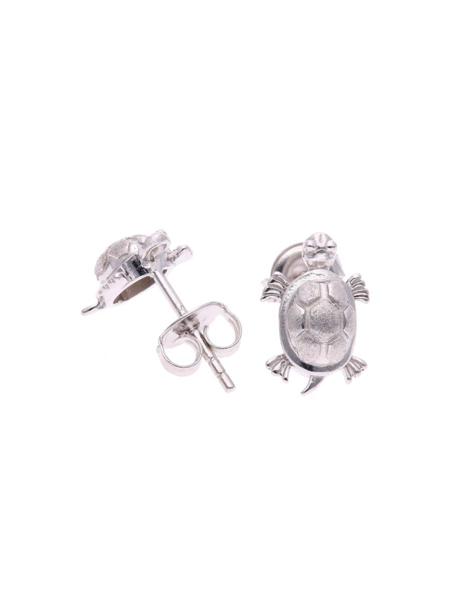 Set de aretes de plata p 925 con acabado brillante 2