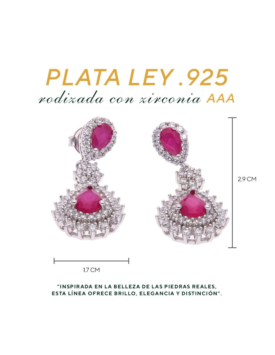 Aretes cortos de plata P 925 con acabado brillante 5