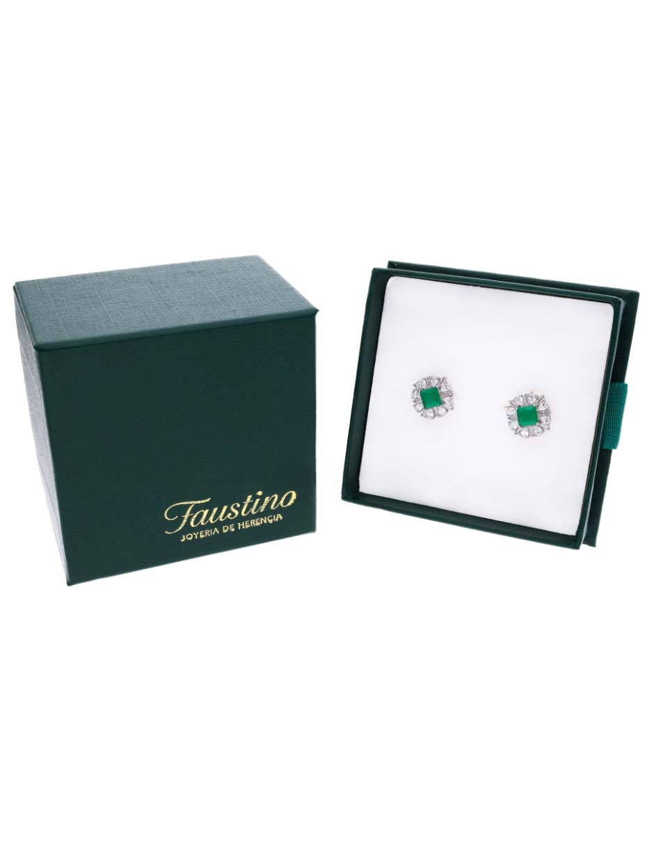 Aretes cortos de plata P 925 con acabado brillante 5