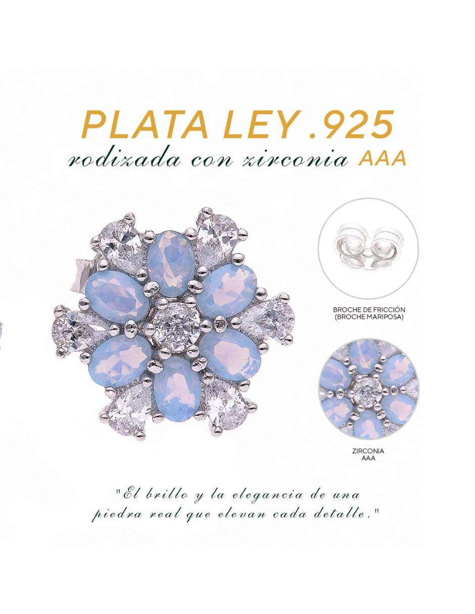 Set de aretes vanguardia joyera de plata p 925 con acabado brillante