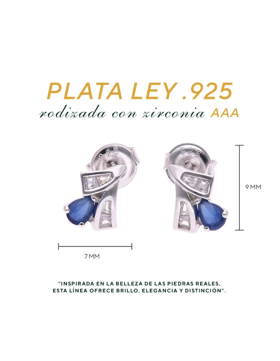 Aretes de plata P 925 con acabado brillante 4