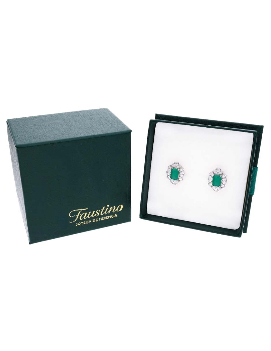 Aretes cortos de plata P 925 con acabado brillante 4