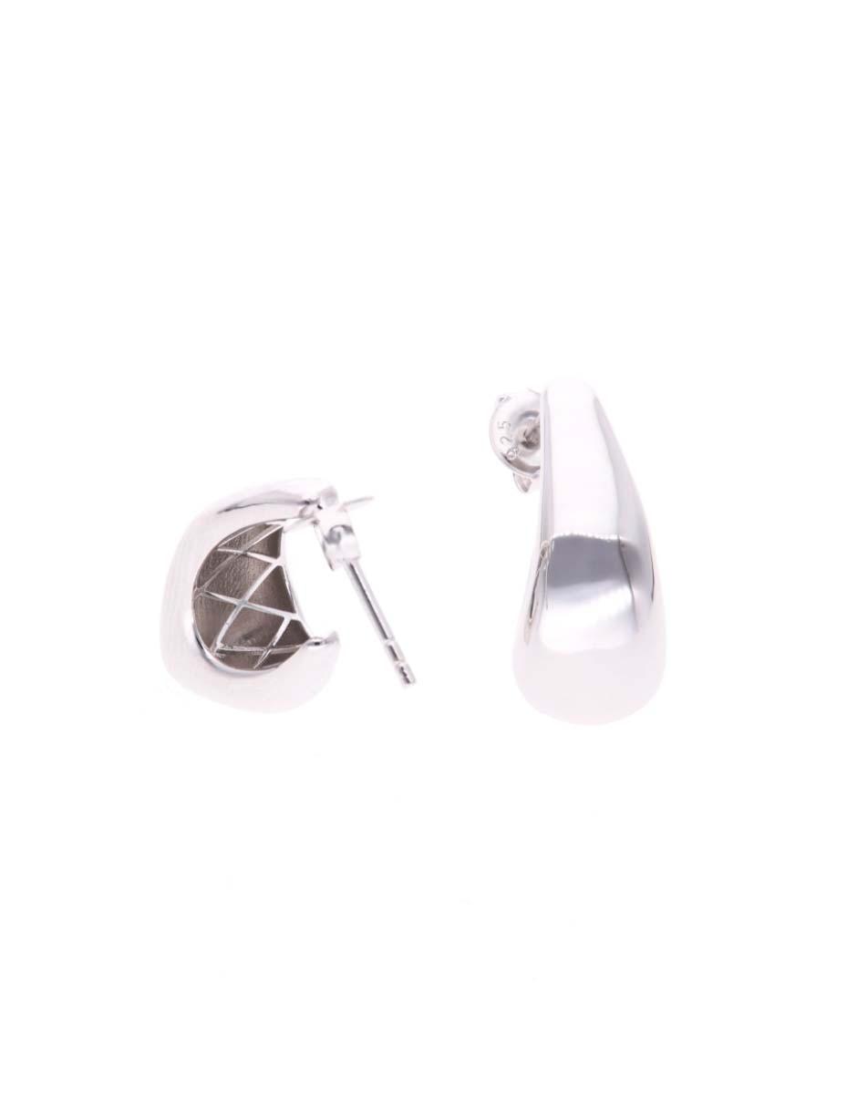 Set de aretes vanguardia joyera de plata p 925 con acabado brillante